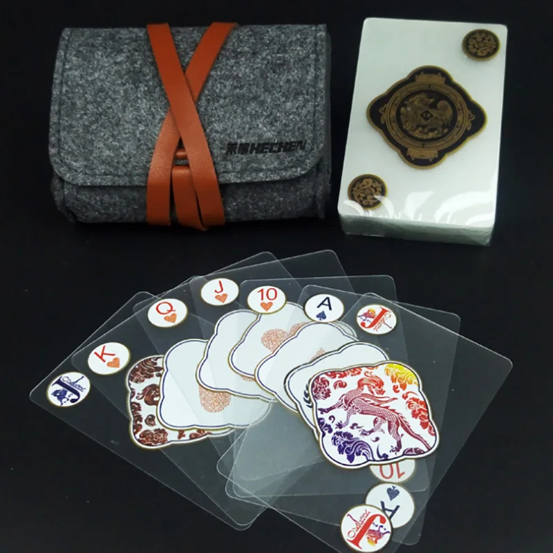 Роскопосылка прозрачные матовые пластиковые игральные карты для