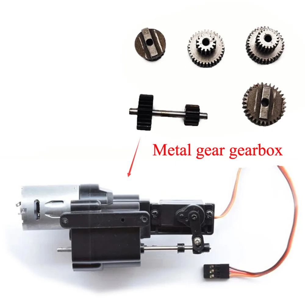

Replacement Plastic /Metal Gear Gearbox Upgrade Motor for WPL B14 B16 B36 C24 C34 4WD 6WD RC Car DIY Modification Parts