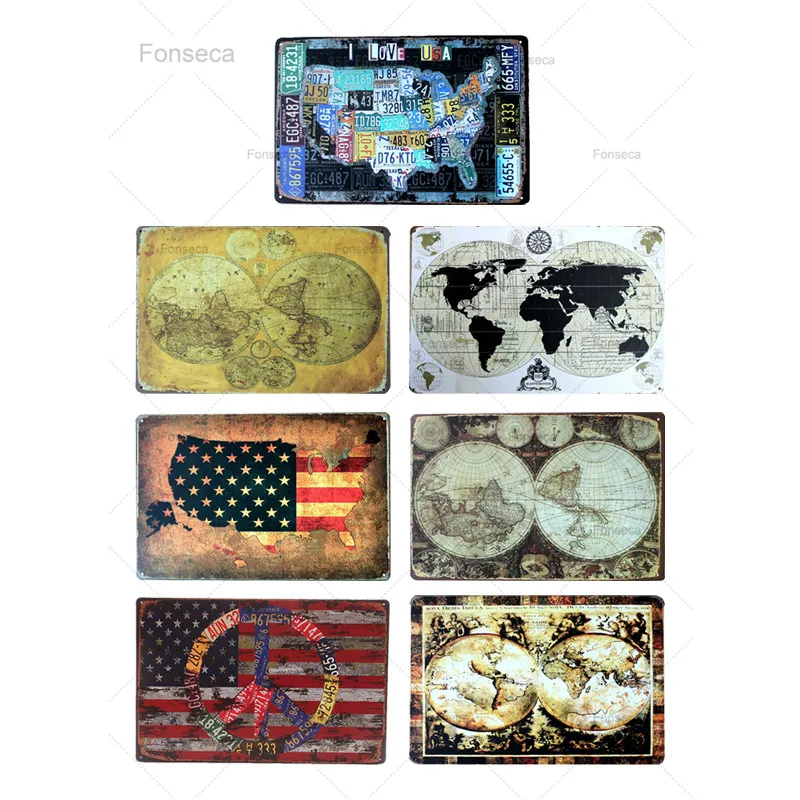 Шоссе 66 США металлические знаки гаражные винтажная жестяная тарелка Bar Настенный