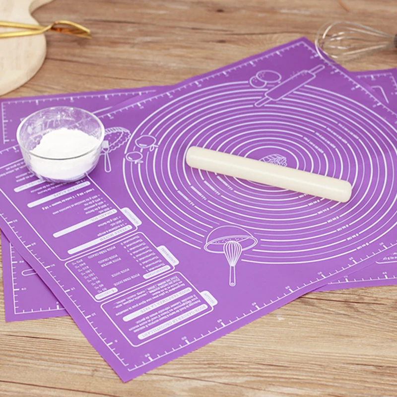 

Silicone Cake Sheet Liner Baking Mat Non Stick Rolling Cut Dough Pad Pastry Tool