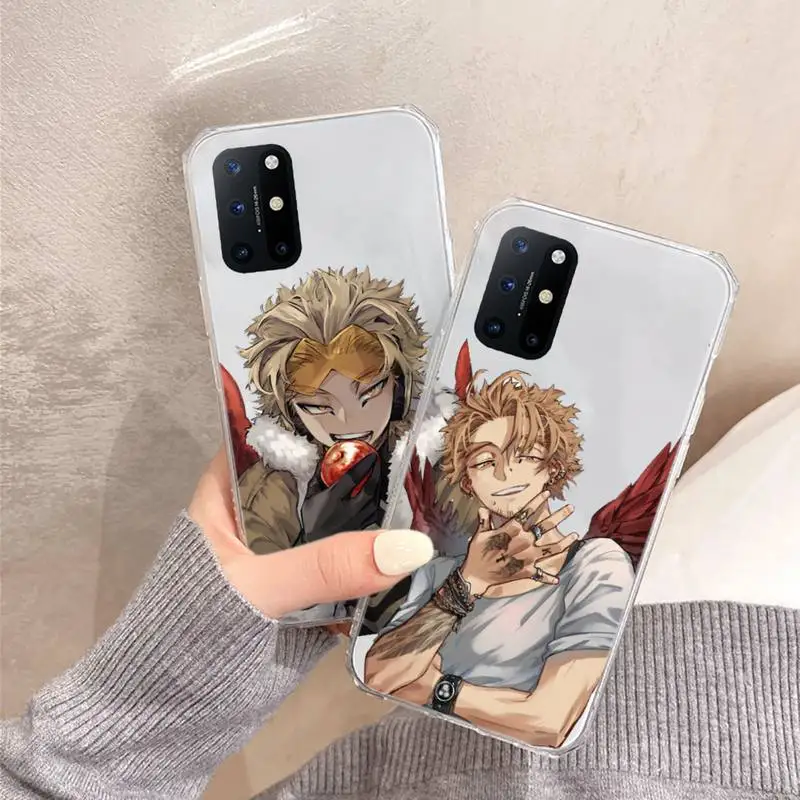 

Hawks Coat japan anime Phone Case Transparent for OnePlus 7 9 8 t pro protective shell cover