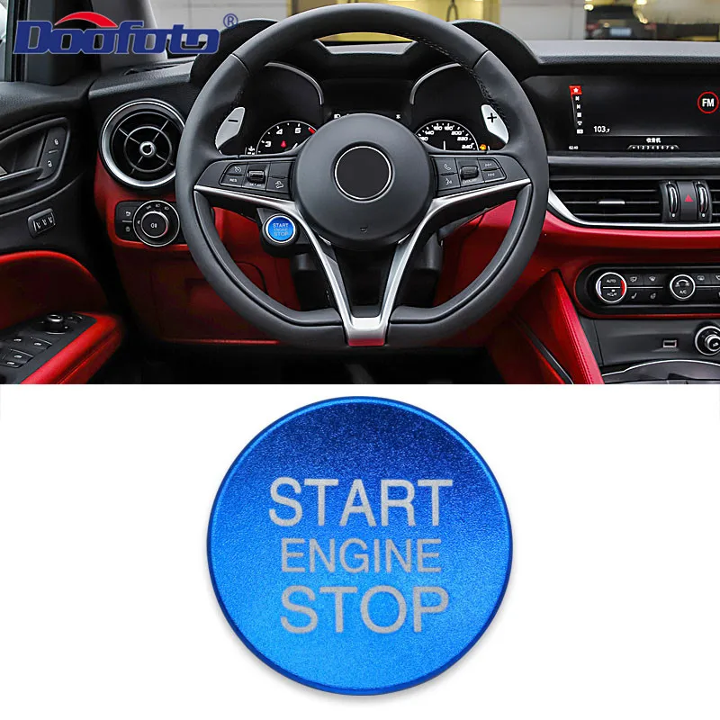 Blue Cover Чехол для двигателя Doofoto для Alfa Romeo 159 Giulietta 147 Mito 156 Giulia GT Stelvio Brera Start Stop аксессуары для укладки - Цвет: Blue Cover