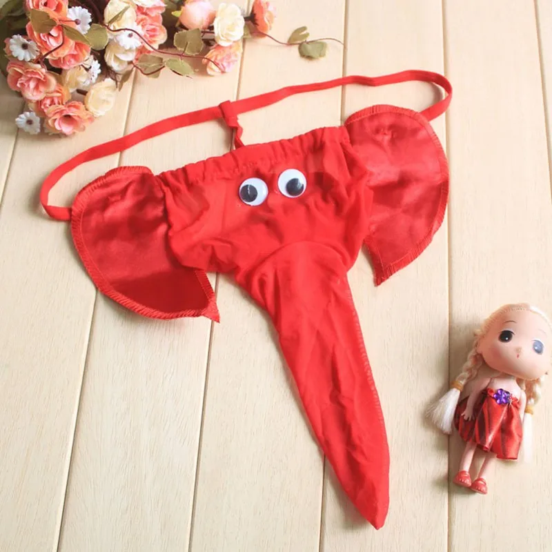 Горячая Распродажа пикантные Для мужчин G String Нижнее белье С Рисунком Слона дуга