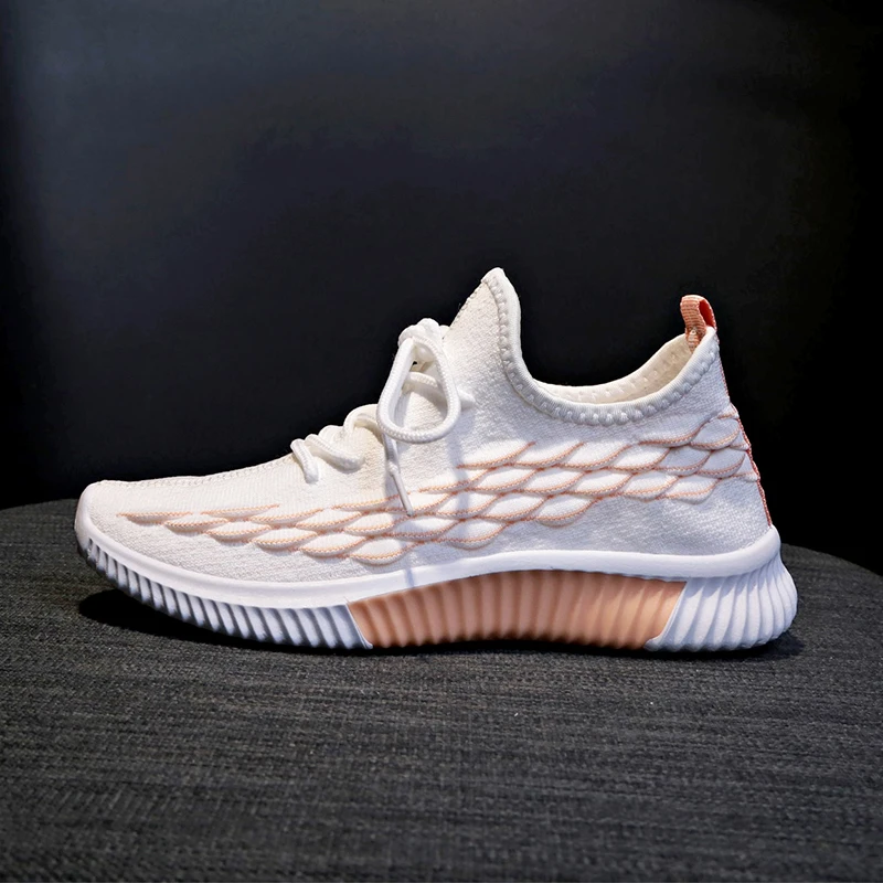 Кроссовки носки для женщин Вулканизированная подошва сетчатые дышащие