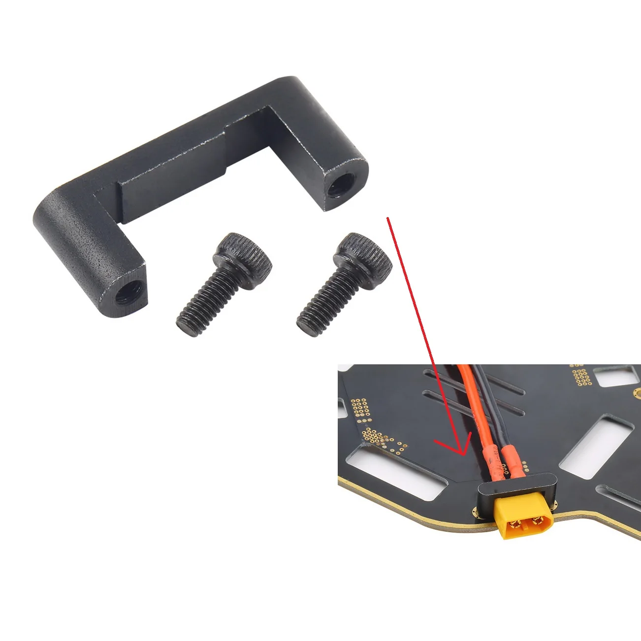 

CNC XT60 Plug Connector Holder Fixture Deck Set for RC Multicopters