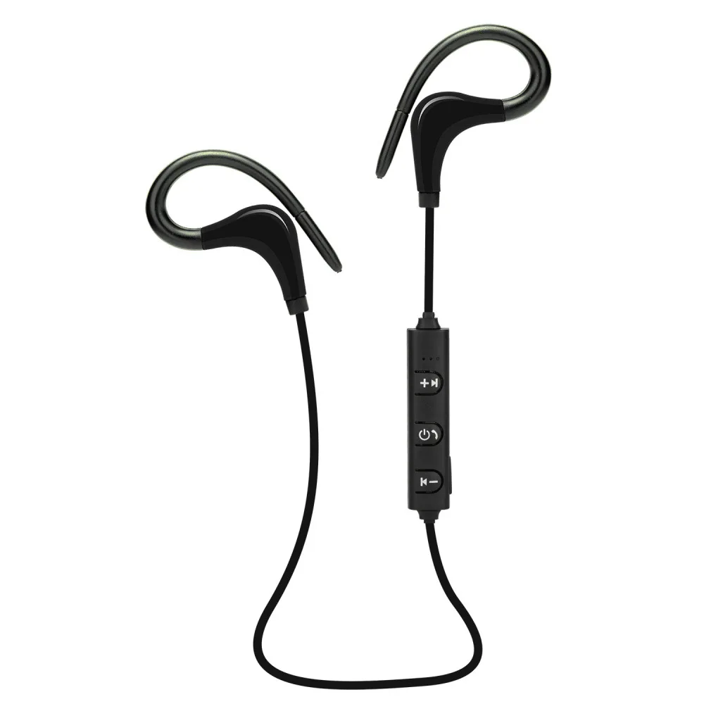 BT 1 спортивные беспроводные Bluetooth наушники стереонаушники с ушным крючком