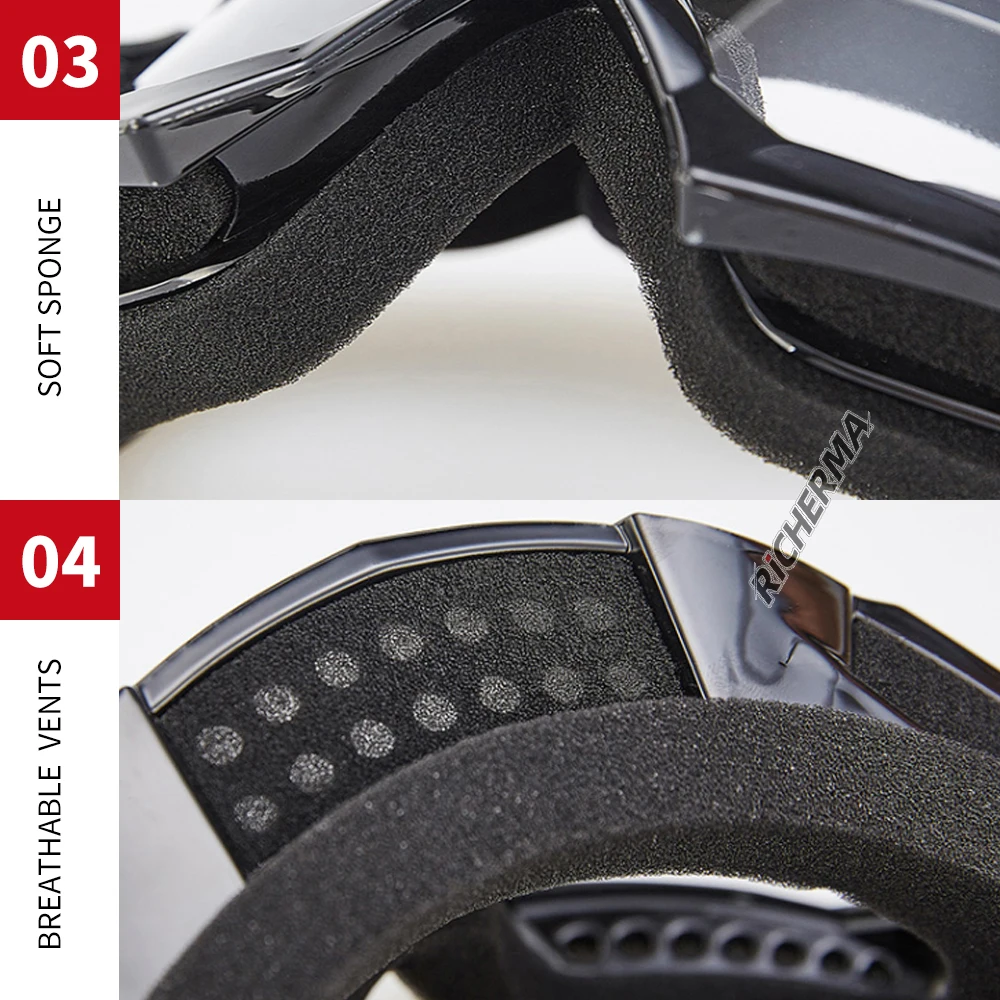 Открытый Спорт глаз защитные очки для мотокросса прозрачные линзы велосипедные