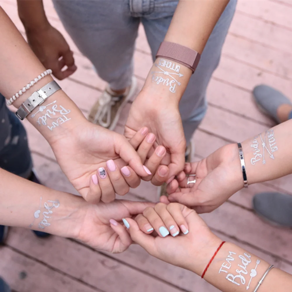 5pcs татуировки стикер подарок подружки невесты свадебное украшение чтобы быть