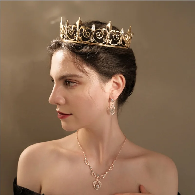 Королевская корона для мужчин-металлические короны и тиары принца аксессуары