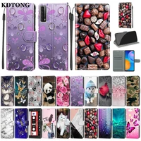 flip leather phone case for huawei psmart 2021 z honor 10x p30 p20 p10 lite coque anti drop wallet bracket full protect cover