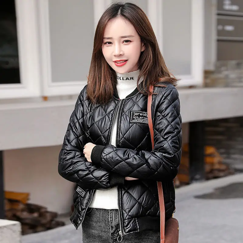 

Women's Thin Parkas Spring And Autumn Baseball Jacket