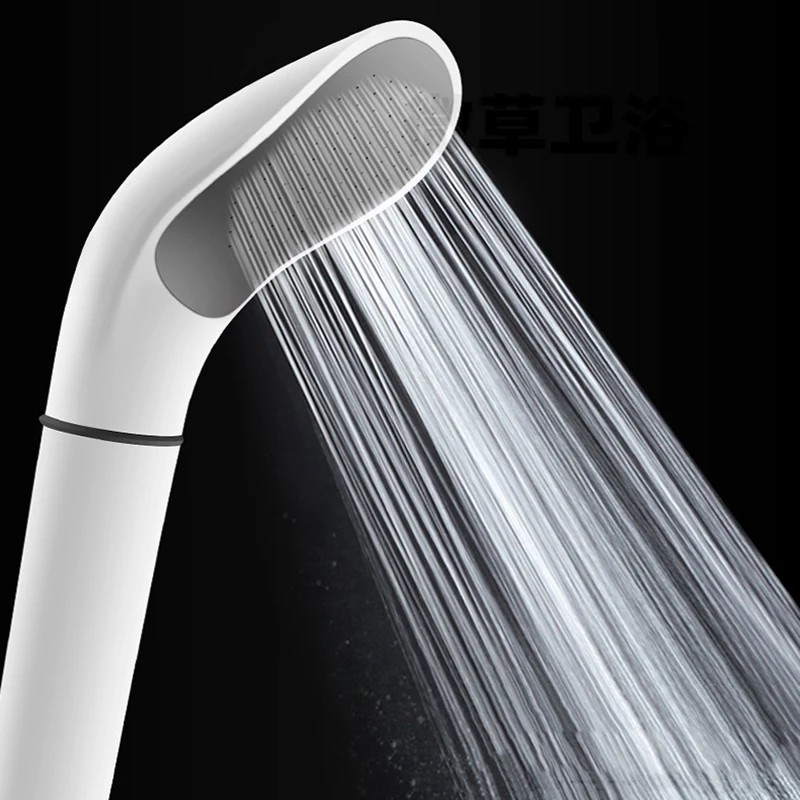 

White Shower Pressurized Shower Detachable Anti-Blocking Toilet Hand-Held Nozzle Arc Water Heater Shower Nozzle