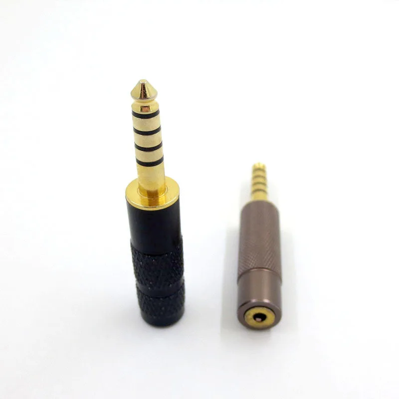 Gold Plated Base Adapter 4.4mm Male To 2.5mm Female Balance Plug Black Diamond Earphone DIY Accessory Headphone Repair Parts | Электроника