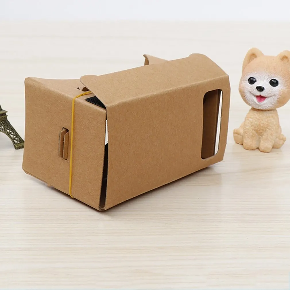 Google Cardboard VR Box DIY Очки виртуальной реальности 3D Магнитные контроллер очки для iPhone