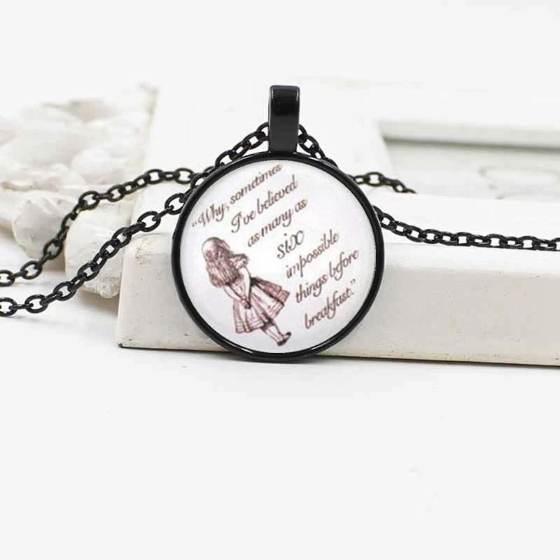 2019 новая Алиса в стране чудес Хрустальная женская подвеска ожерелье ювелирные