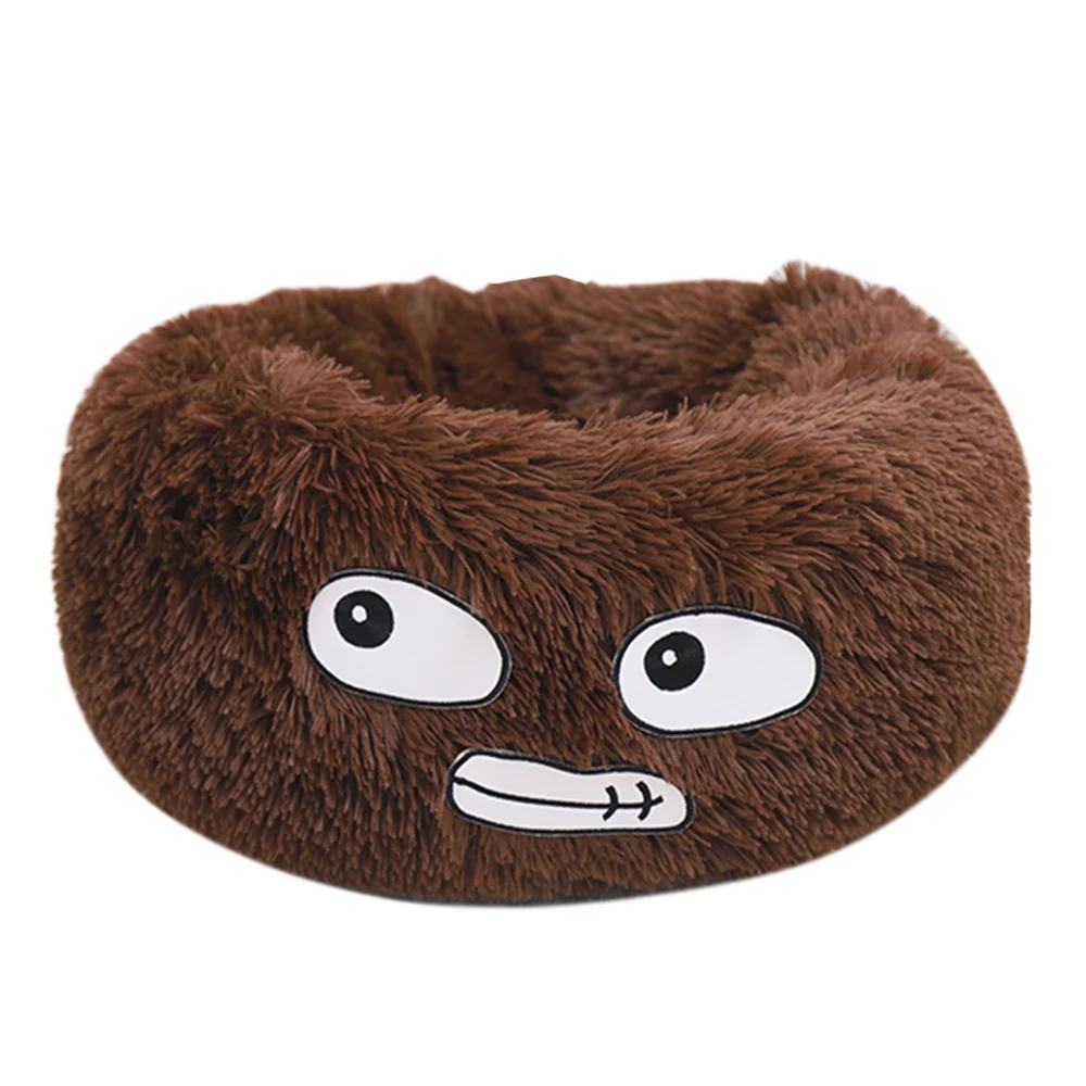 Brown(style 1) Длинная плюшевая кровать для питомца кошки мягкая зимняя домик для кошки теплый спальный коврик для кошки кровать маленькая собака щенок Подушка для сна для питомца - Цвет: Brown(style 1)