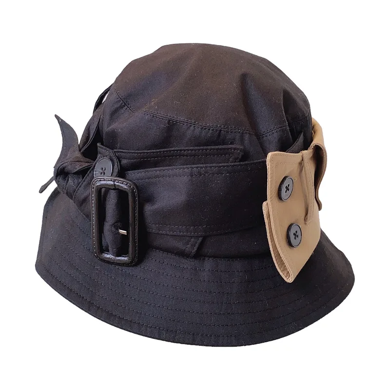 

New Designer Button Autumn Winter Women Bucket Hats Fashion Brand Man Hat Ladies Plaid Elegant Special Hiphop Sunhat Gorros