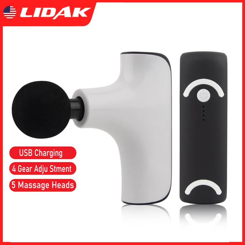 LIDAK Electric Massage Gun Pain Therapy Body Massager Handheld Muscle Stimulation Relaxation with For Fitness