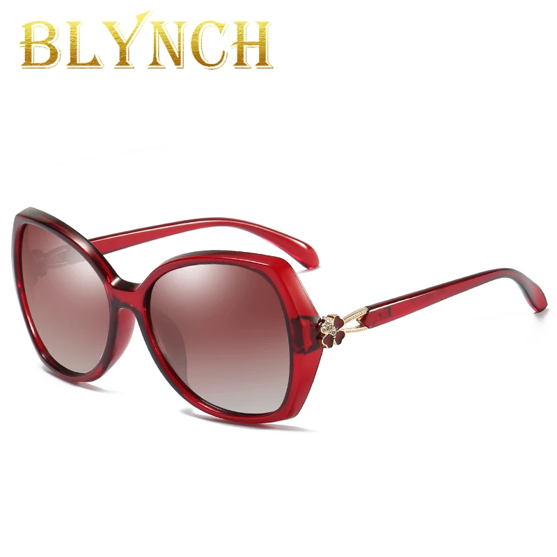 

BLYNCH Designer Zonnebril Vrouwen Mode Decoratieve Grote Frame Zonnebril Europa En Verenigde Staten Retro Zonnebril