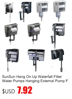 SUNSUN 6 Вт фильтр для аквариума Настольный Аквариум Внешний фильтр 400L/H 220V 110V HW-602B HW-603B HW-602 HW-603