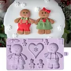 Силиконовая форма для имбирного печенья, женская, сахарная, кухонная форма