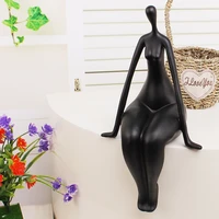 abstract female nude figurine minimalist polyresin body art model statuette gift and craft decoration ornament l3207