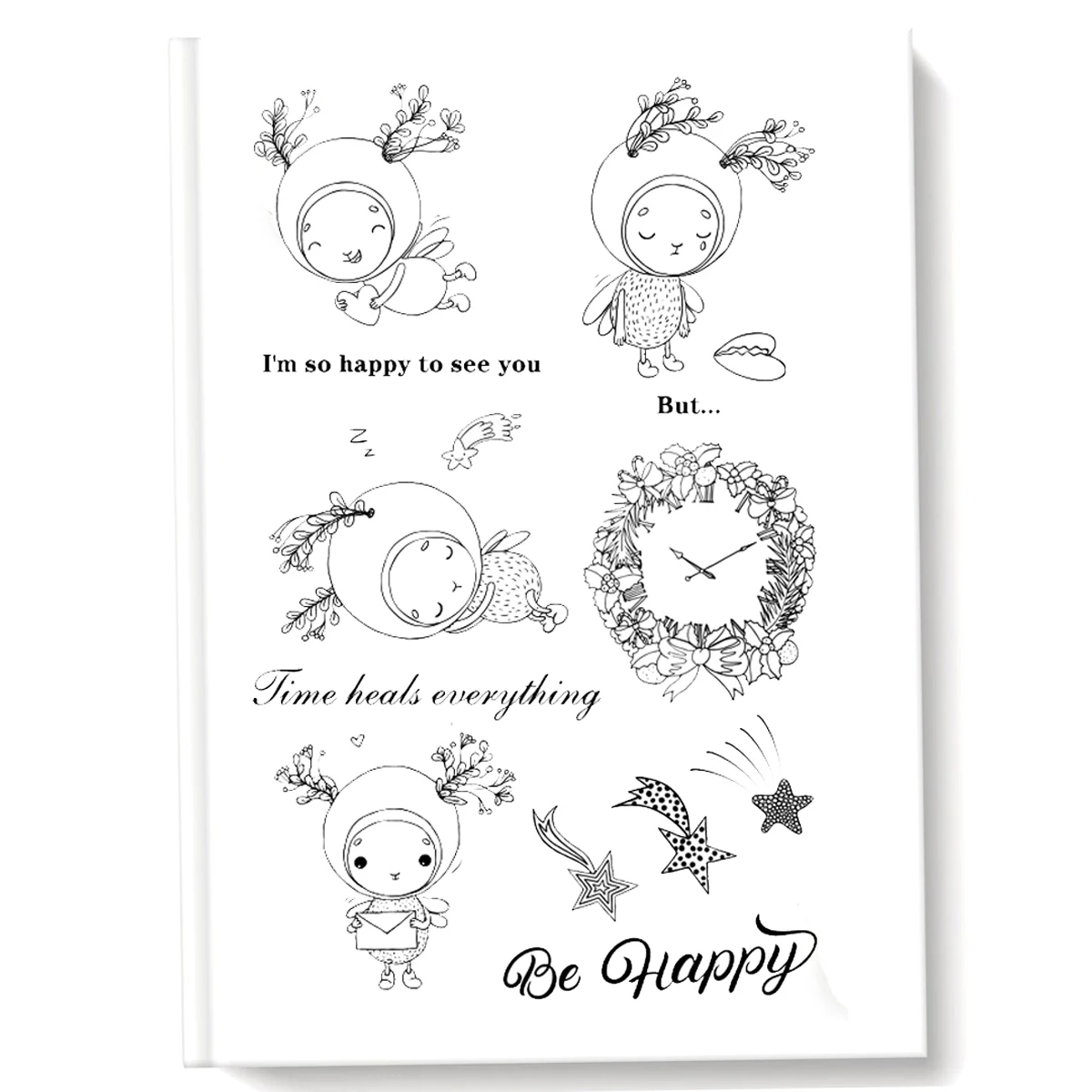

Cute Bee Fairy Clear Stamps For DIY Scrapbooking Card Making Stamps Fun Decoration Supplies