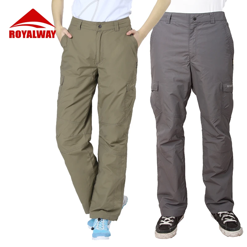 

Брюки ROYALWAY для кемпинга, для пешего туризма, рыбалки, путешествий, пар, свободные, спортивные, водонепроницаемые, для влюбленных, RPM189C & RPL190C