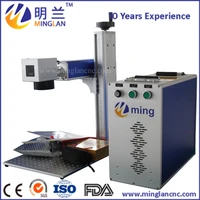 50w portable fiber laser marking engraving machine with plate fixture
