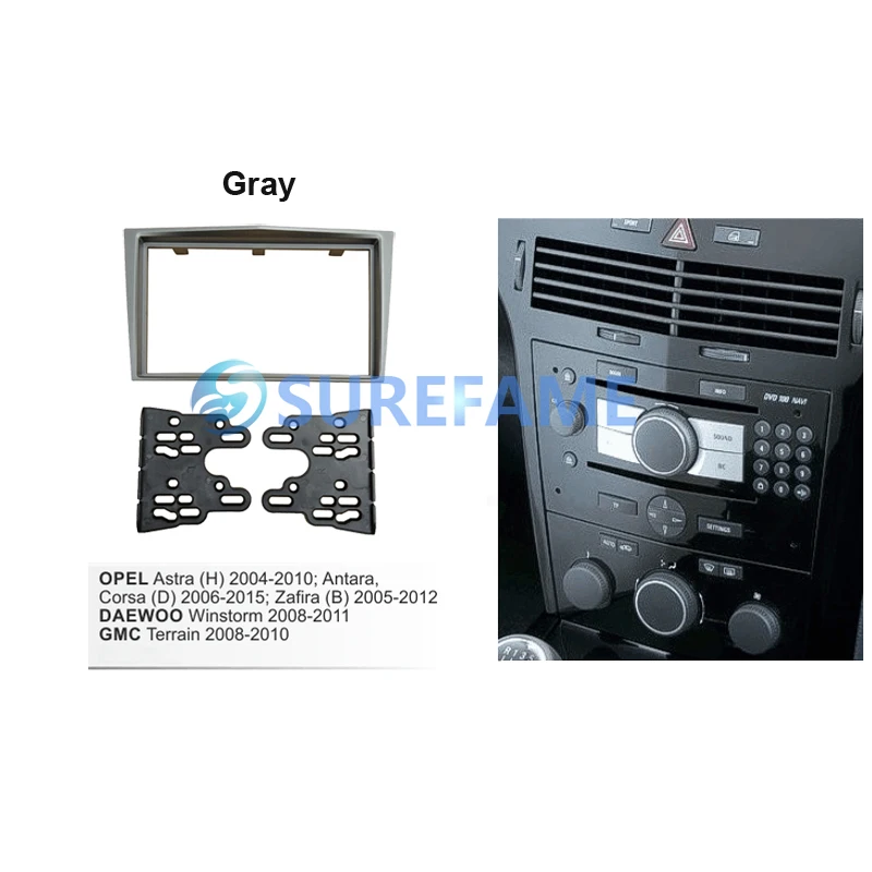 Двойная Din Facia для Opel Astra Antara Corsa Zafira радио DVD стерео CD панель комплект приборной