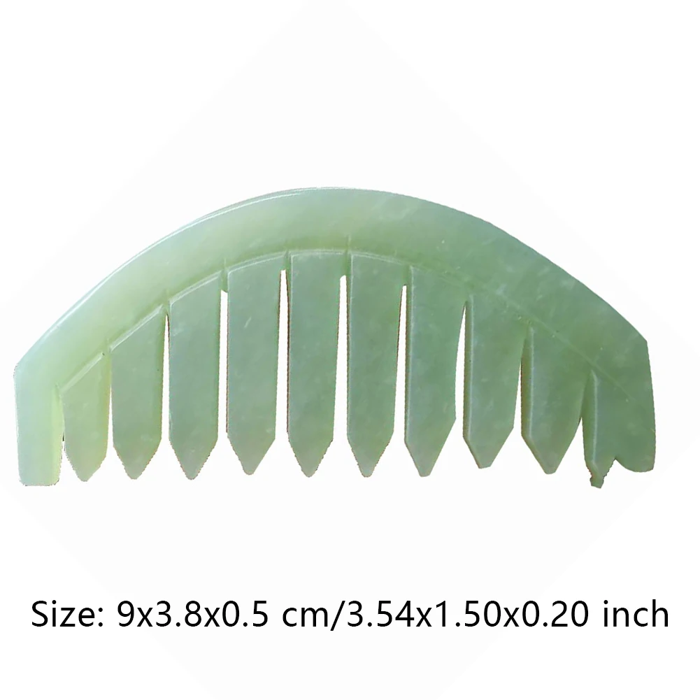 

Jade Massage Comb Head Massager Hair Brush Gua Sha Board Stone Body Massage Brush Scalp Massager Meridian Comb Hair Treatment