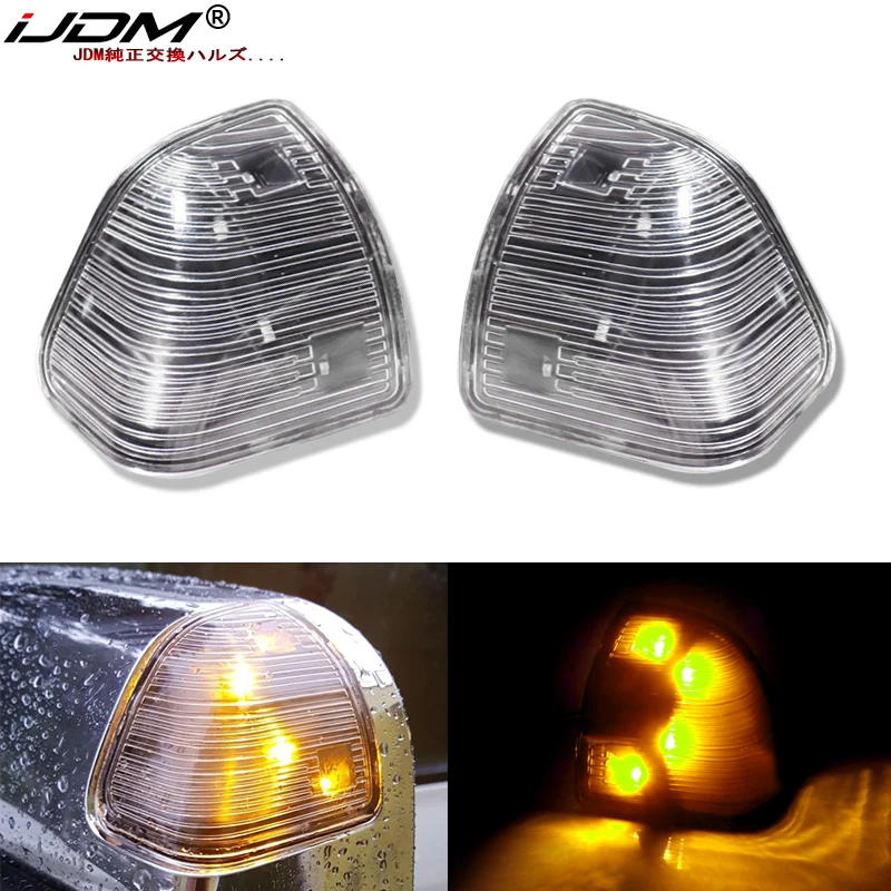 iJDM Car LED For 2010-2018 Dodge Ram 1500 2500 3500 4500 5500 Side Mirror Marker Lamps/Turn Signal Light/68302828AA 68302829AA