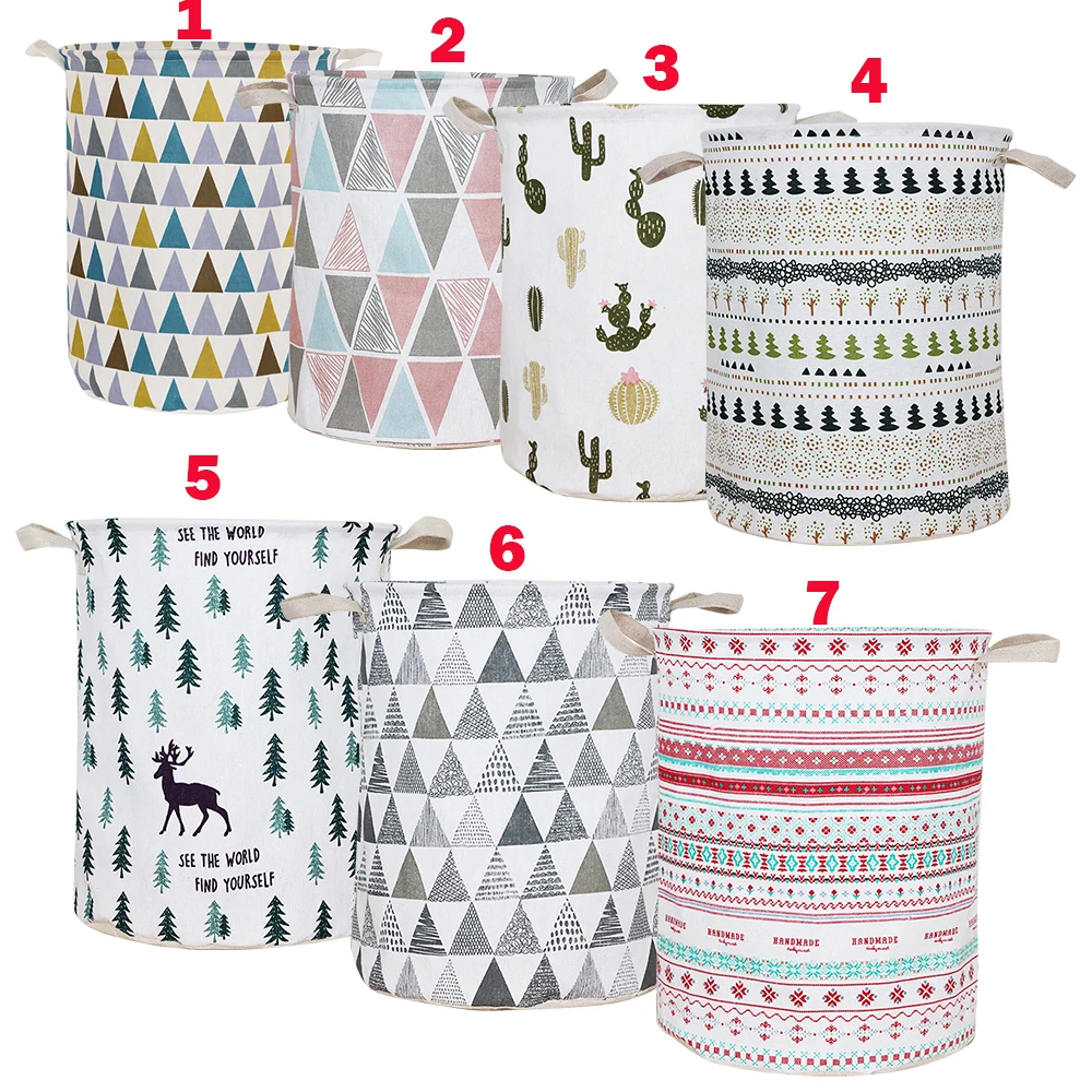 Urijk 2019 новая складная корзина для белья круглая хранения большая одежды игрушка