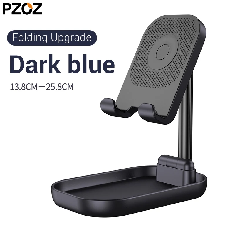PZOZ подставка для телефона для iPhone XS 11 Pro MAX 8 iPad samsung Galaxy S10 S9 S8 Note 8 9 подставка для мобильного телефона держатель для планшета - Цвет: Black