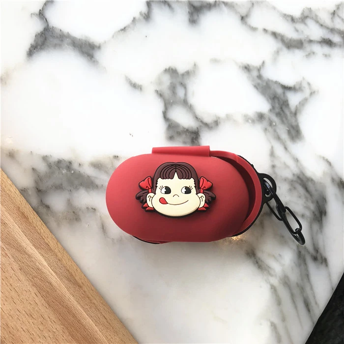 Милый защитный чехол для samsung Galaxy Buds, чехол с откидной крышкой и карабином, водонепроницаемый противоударный чехол s