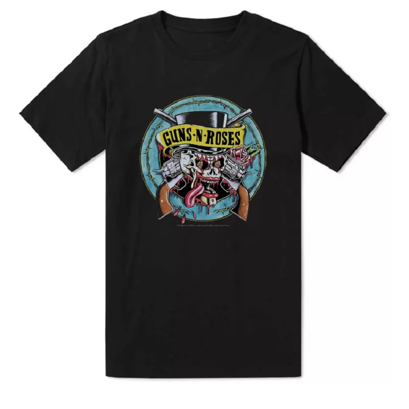 

Guns N Roses Rock Men's and Women's Retro Vintage Street Short Sleeve T-shirt