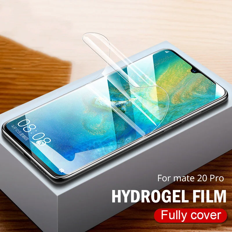 Гидрогелевая пленка 50cs для защиты экрана Huawei P40 P30 Pro P20 Mate 20 Защитная Honor 9X 8X 10 30 |