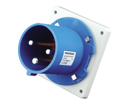 

1 pc Industrial Conceal Install Straight Plug Male 3-Core 63A IP44 Mn6351