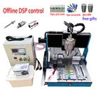 2200W фрезерный станок с ЧПУ 6040 4 оси гравировальный станок по дереву металлического размалывания производство Китай машина Mach3 контроллер линейной рельсы, может быть повышен 2 шпинделя