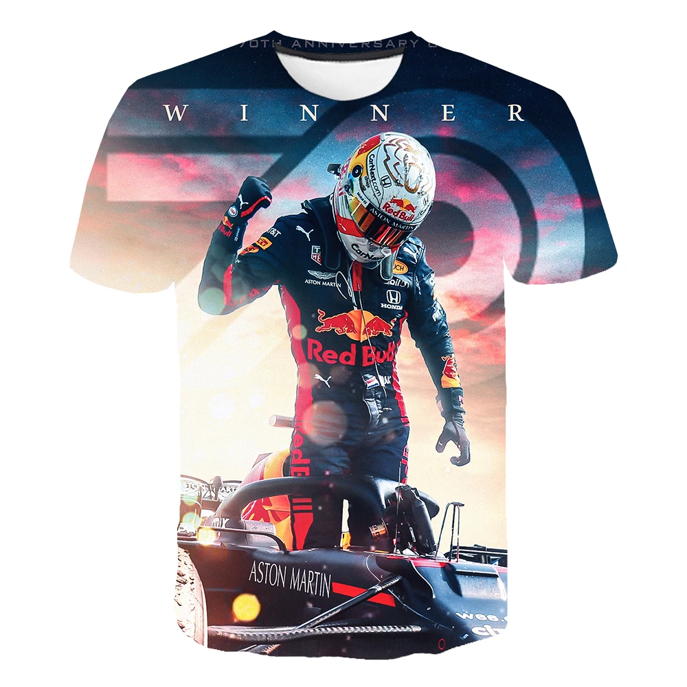 Футболка мужская Max Verstappen 33 с 3D принтом модная повседневная Свободная рубашка