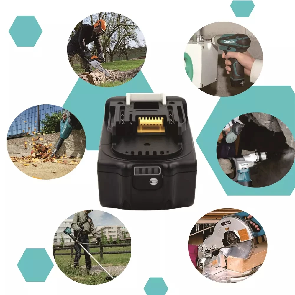 

NEW Power Tool Rechargeable Battery 18 V 16000ah Lithium Ion for Makita 18v Battery BL1830 BL1840 BL1850 BL1860+DC18RC Charger