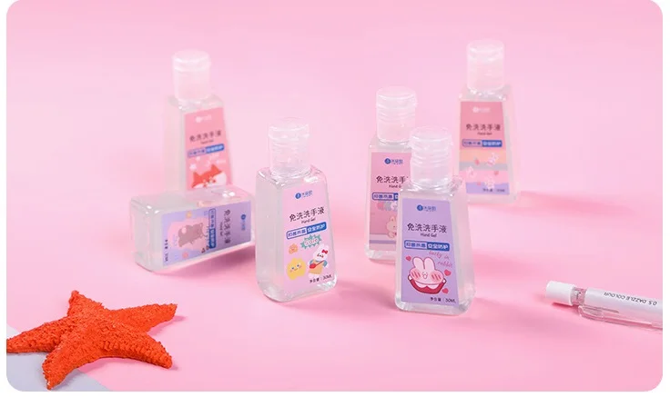 2000pcs Mini Bottle Waterless Hand Sanitizer Refreshing Gel Pocket Size 30ml Wash for Unisex Kids Office School Style | Красота и