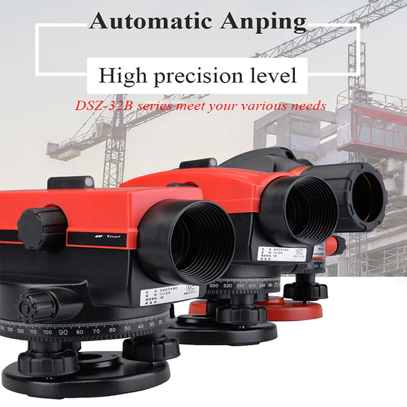 

AL12 34C Automatic Level Gauge Meter Optical Auto Level Leveling Instrument Surveying And Mapping Parallel Tester Building Tools