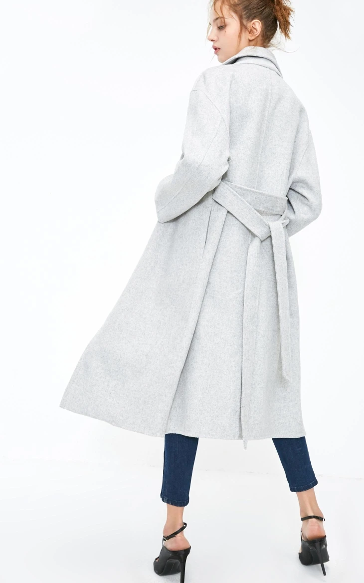 Vero Moda Женское зимнее шерстяное пальто с двойными карманами | 318327554