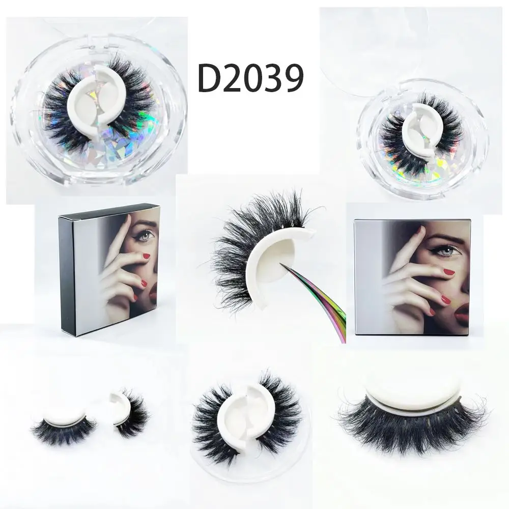 

Self-Adhesive Mink Eyelash Crystal Box Glue-Free And Magnet-Free 3 Seconds Double Glue Strips Natural Cross Self-Dip Lashes