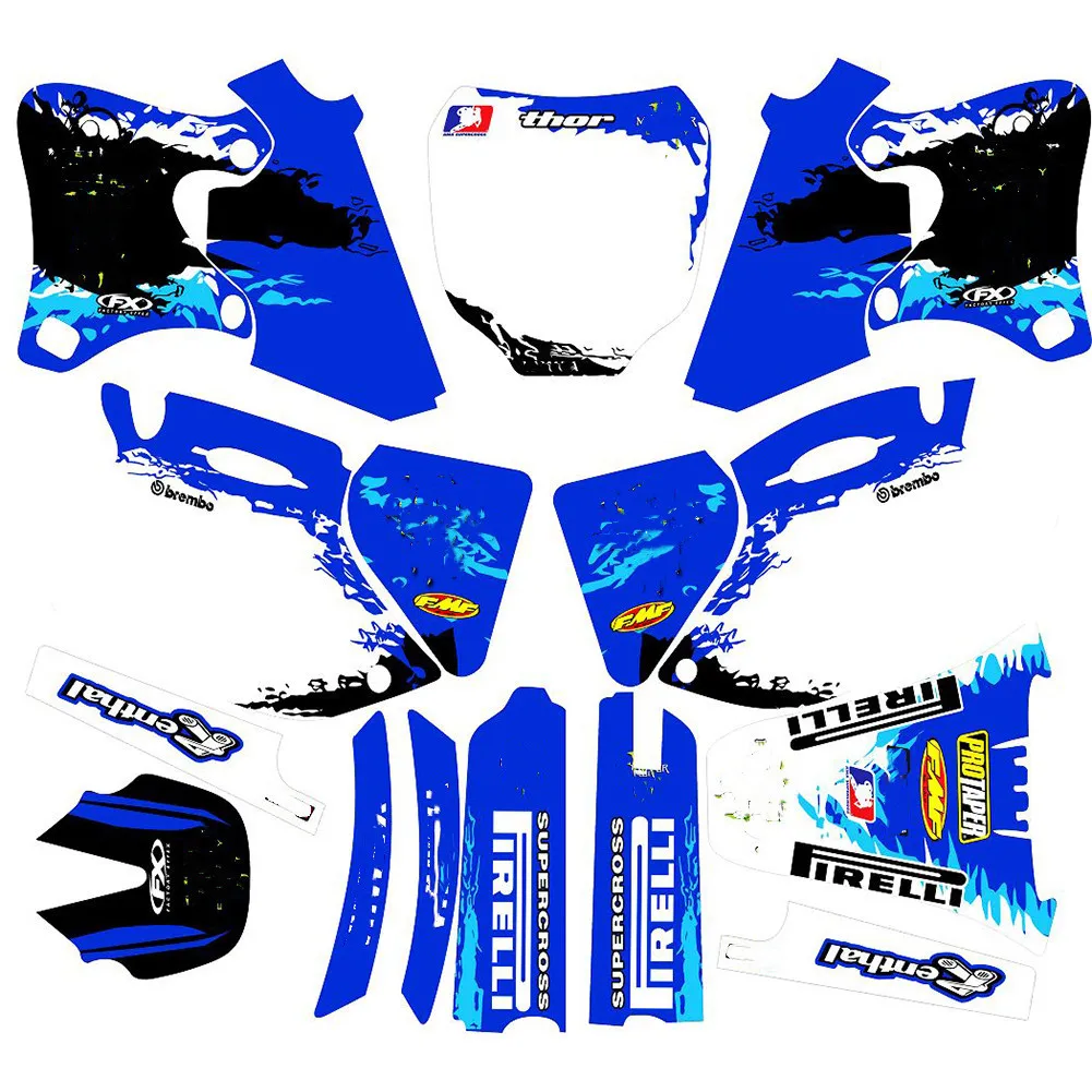 Мотоциклетные наклейки 3M графические наборы для Yamaha WR250F WR400F WR426F 2002 2001 2000 1999 1998 400wrf