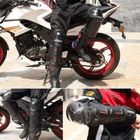 4pcs motorcycle elbow guards knee pad adjustable racing off road protective for motocross cycling skating racing protective gear
