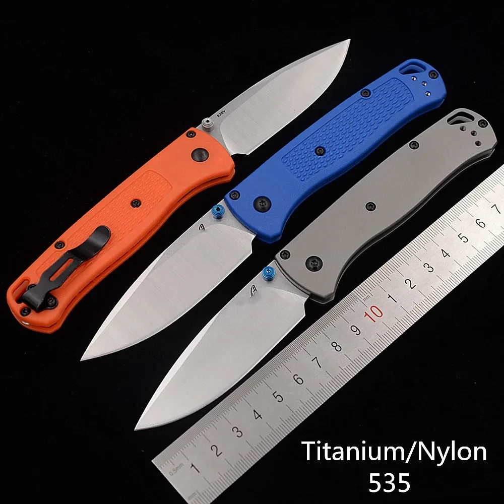 JUFULE 535 / 535TI ручка из нейлонового волокна Mark S30v Titanium Real 9Cr18MoV M390 лезвие для