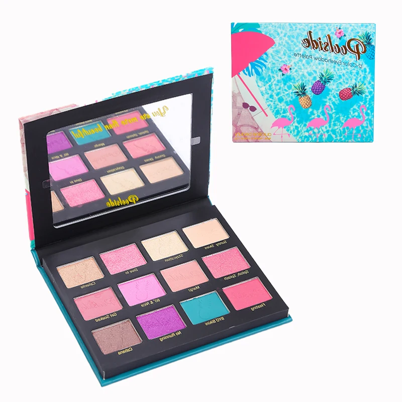 

Mauve Poolside 12 Desert Pans Eyeshadow Palette High Pigment Waterproof Long Lasting Matt Shimmer Highlighter Makeup Kit