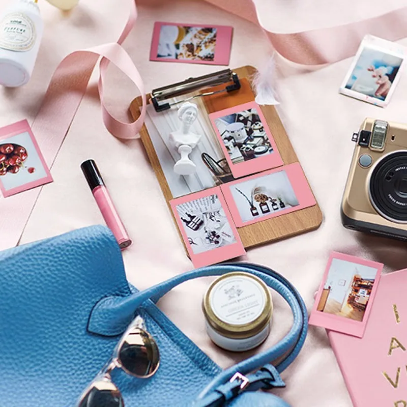 Подлинная Fujifilm Fuji Instax монохромный/миндальное печенье/голубой Плёнки 30 шт. для
